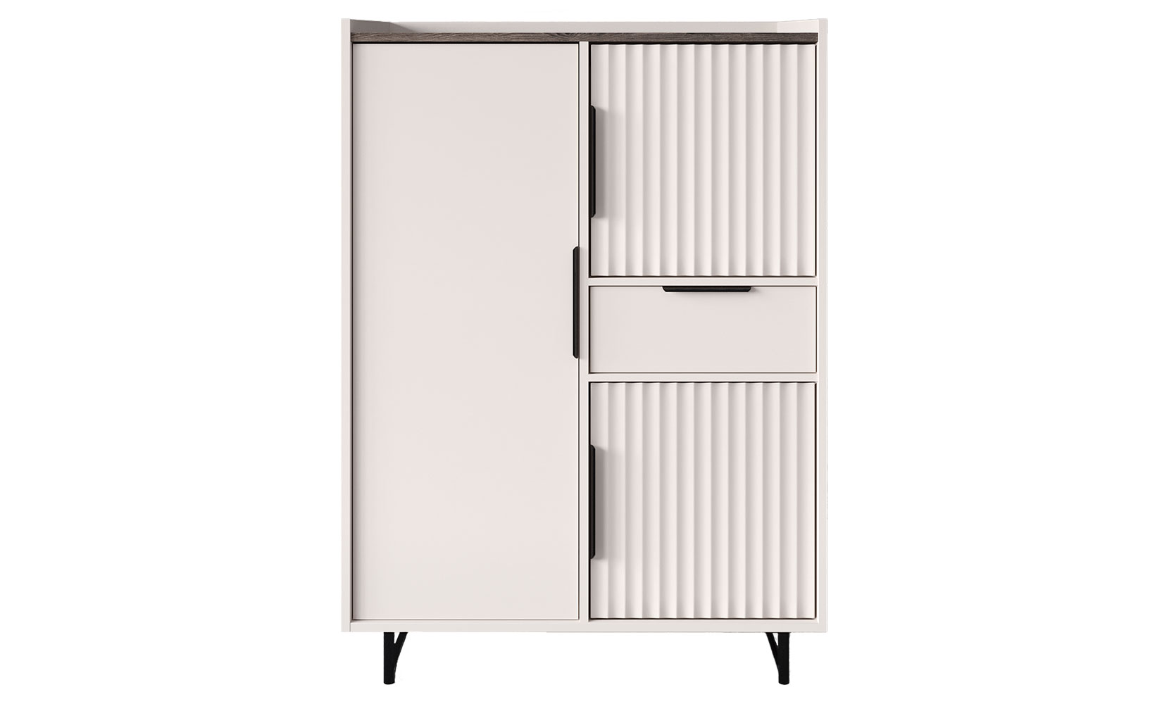 Комод Фреско 008 тумба REG 3D1S кашемір/каштан арвадонна мінк - фото 1