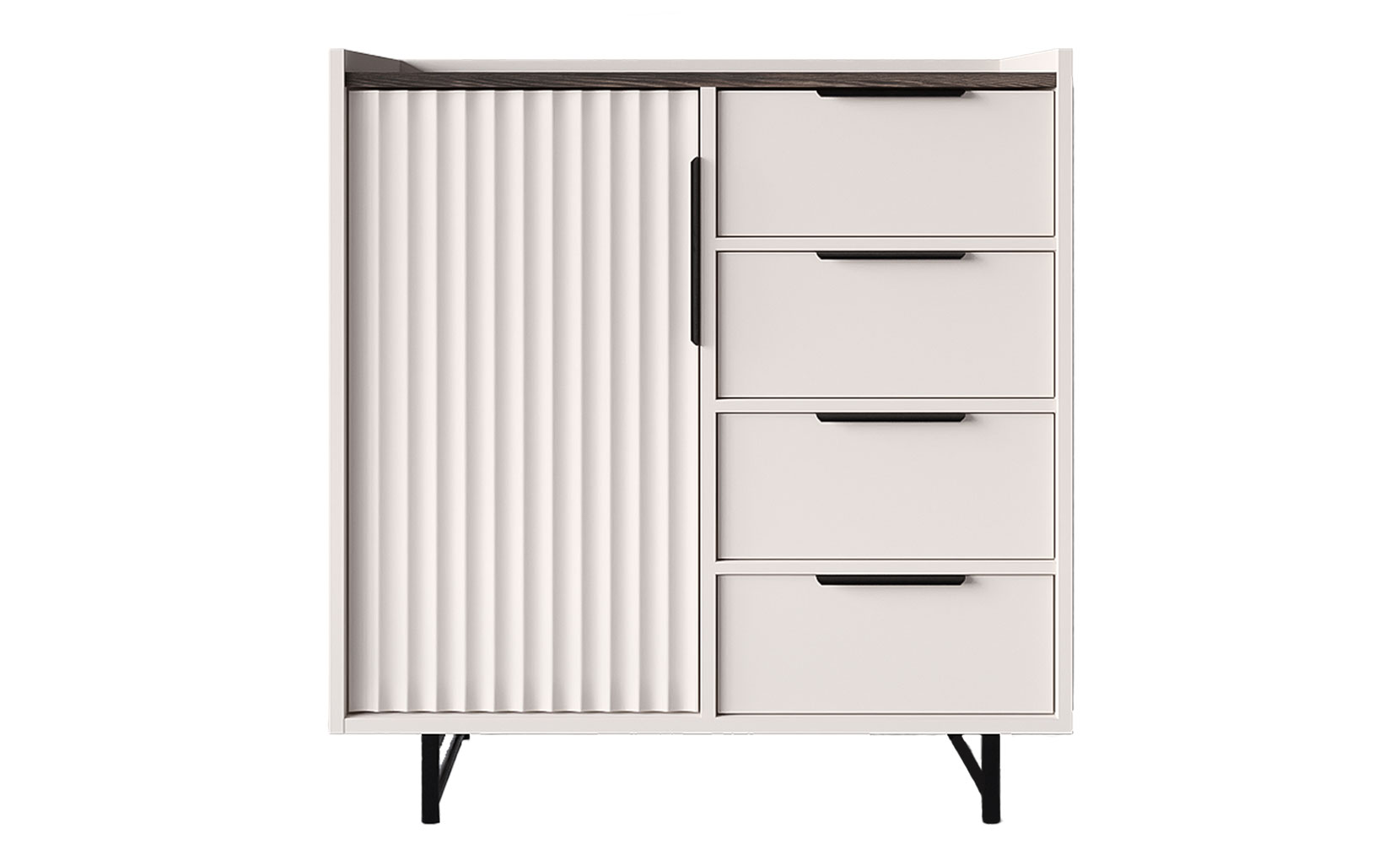 Комод Фреско 005 комод KOM 1D4S кашемір/каштан арвадонна мінк - фото 1