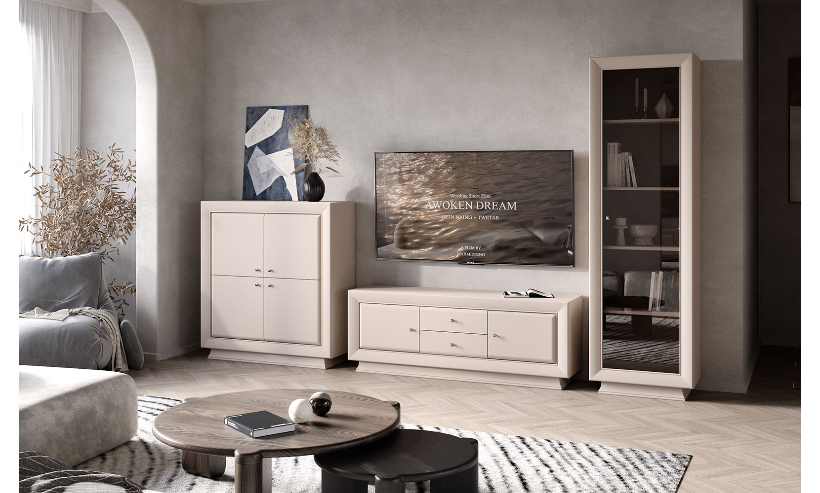 Вітрина Ларго Класік 008 вітрина REG 1W кашемір - фото 3 Вітрина Ларго Класік 008 вітрина REG 1W кашемір - фото 3