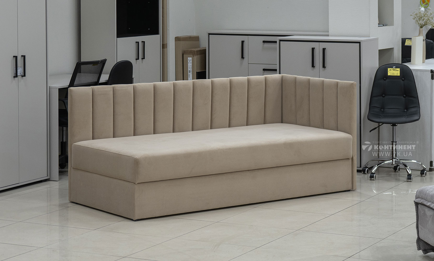 Дитяче ліжко Бест 90*200 з підйом.механізмом allure premium warm beige - фото 2