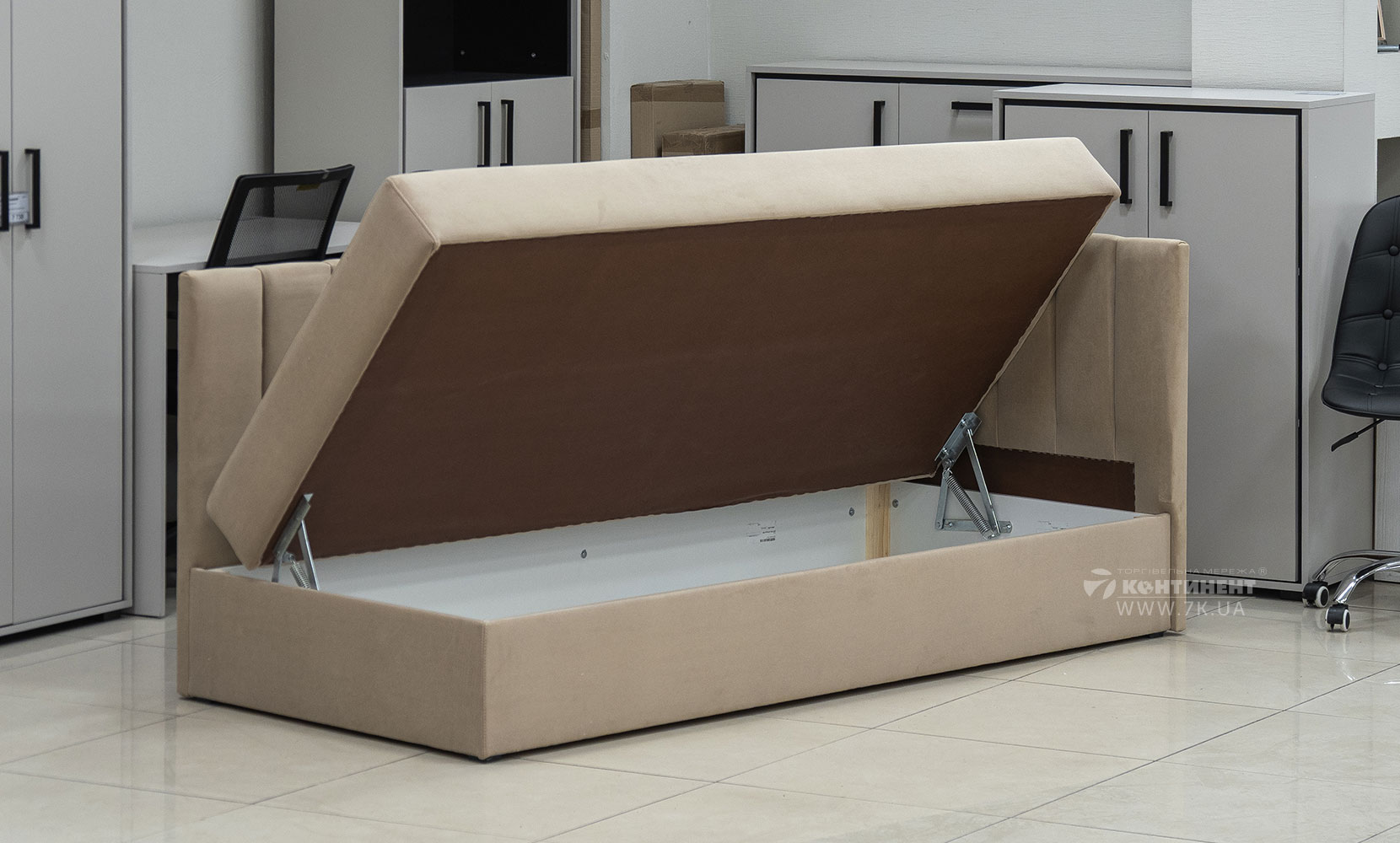 Дитяче ліжко Бест 90*200 з підйом.механізмом allure premium warm beige - фото 4