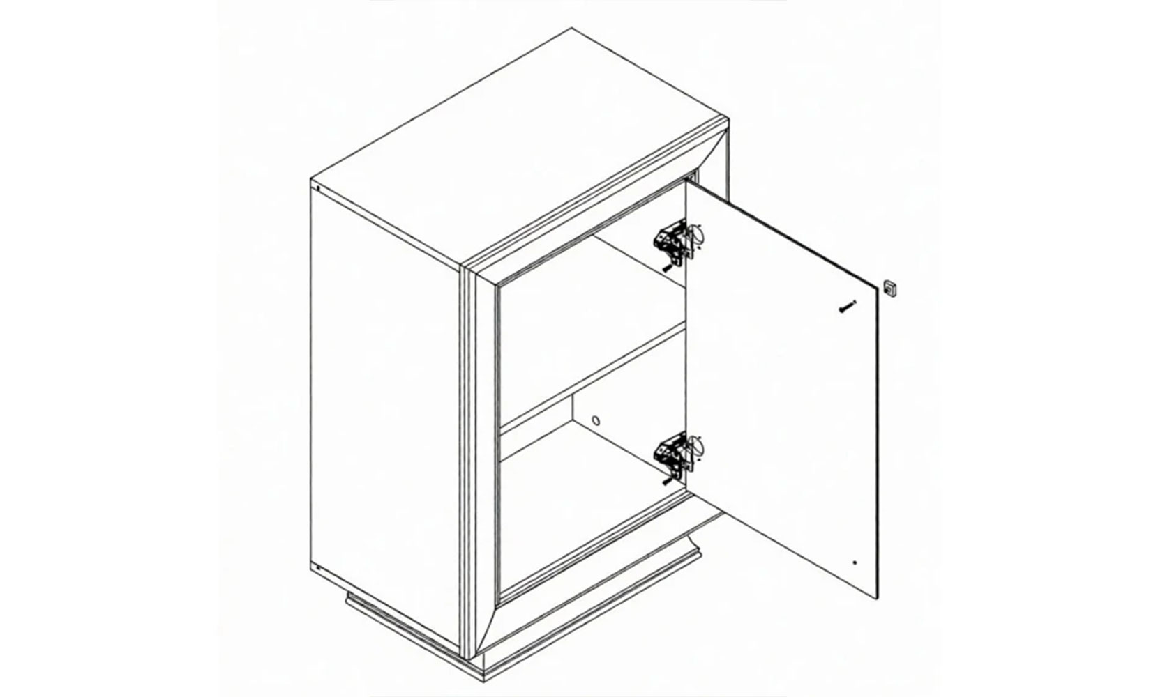 Комод Ларго Класік 018 комод KOM 1D кашемір - фото 2 Комод Ларго Класік 018 комод KOM 1D кашемір - фото 2