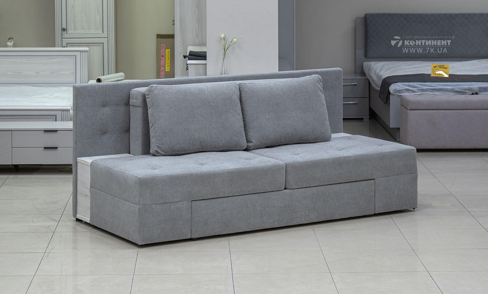 Прямий диван Дублін ajax 802 /дуб крафт білий - фото 2