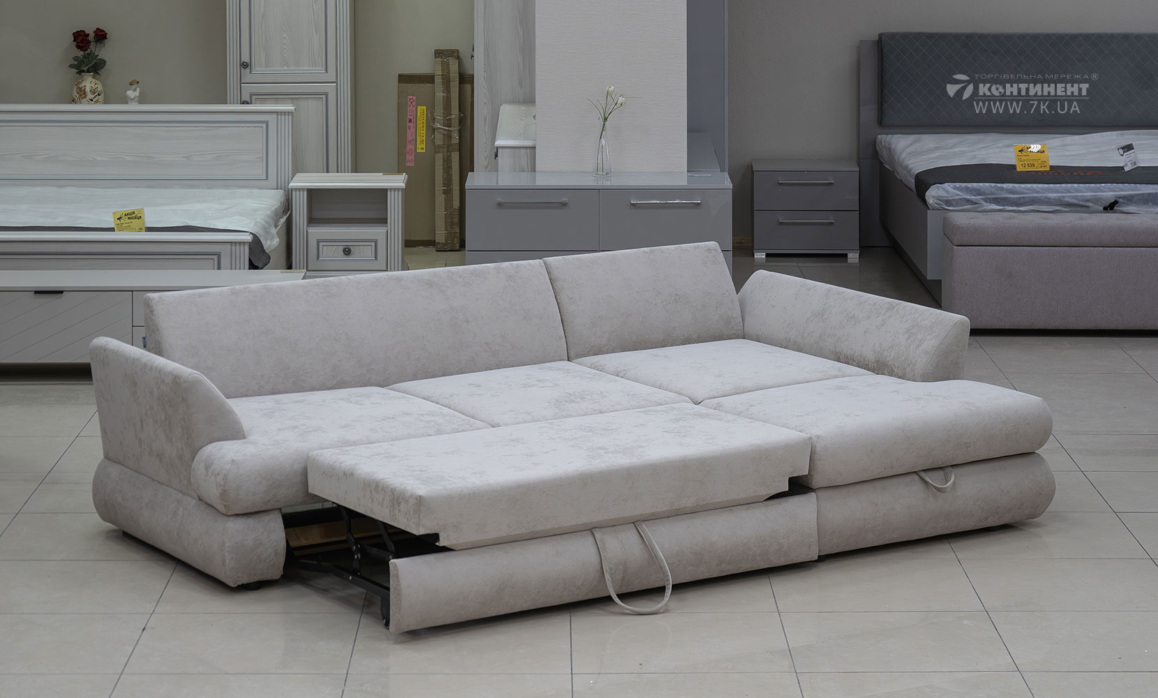 Кутовий диван Флоренція ПР(Г) king 2 beige - фото 2