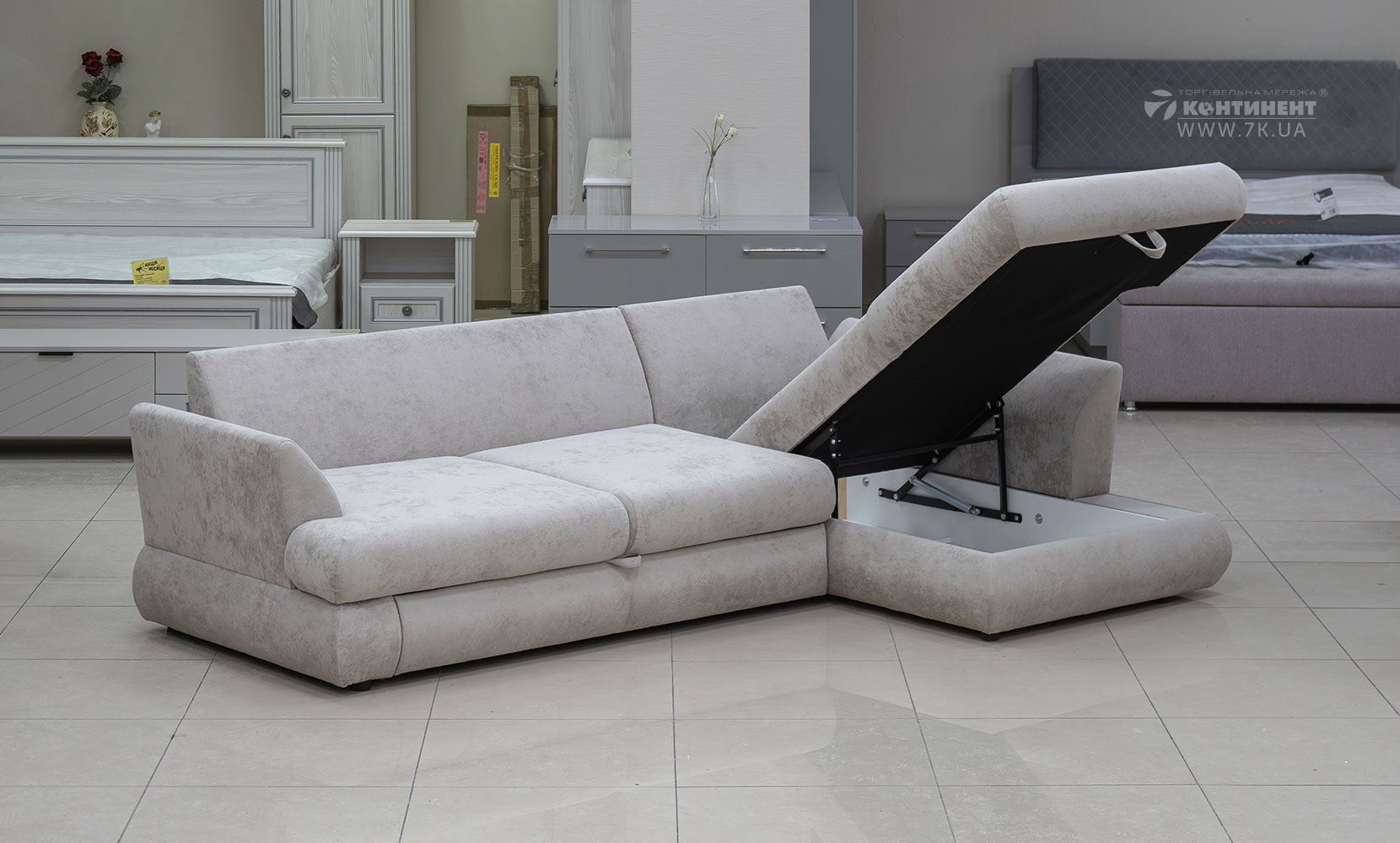 Кутовий диван Флоренція ПР(Г) king 2 beige - фото 3