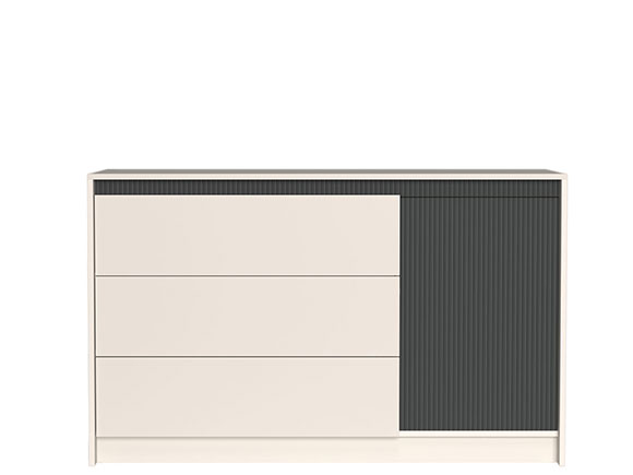 Комод Монако 002 комод KOM 1D3S кашемір/елегантний сірий софттач Комод Монако 002 комод KOM 1D3S кашемір/елегантний сірий софттач