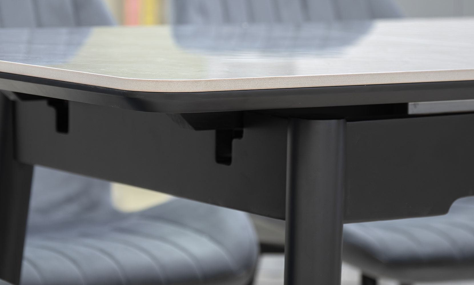 Кухонний стіл Нептун XS-1309 чорний/керам Армані BNSgrey - фото 7