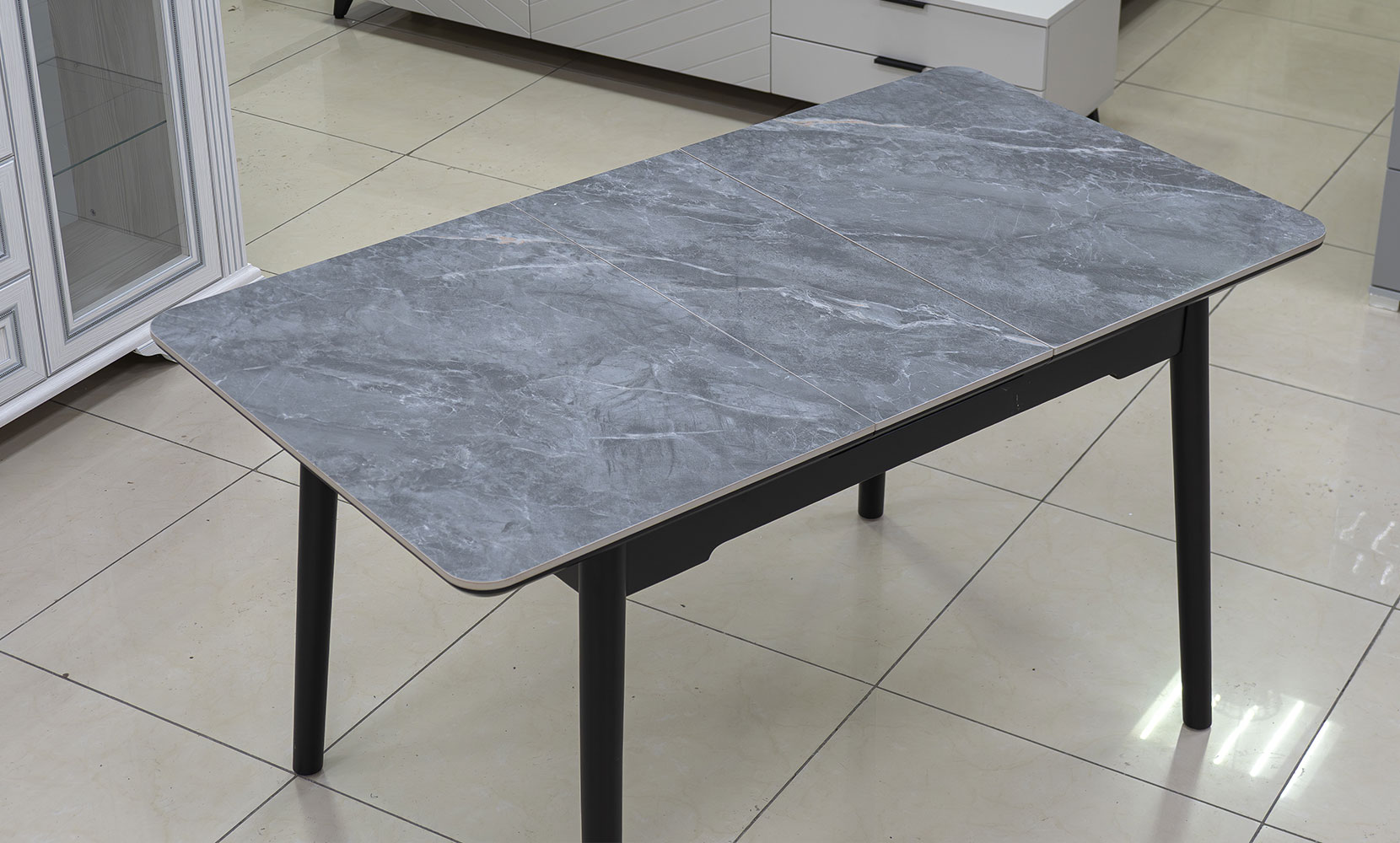 Кухонний стіл Нептун XS-1309 чорний/керам Армані BNSgrey - фото 6