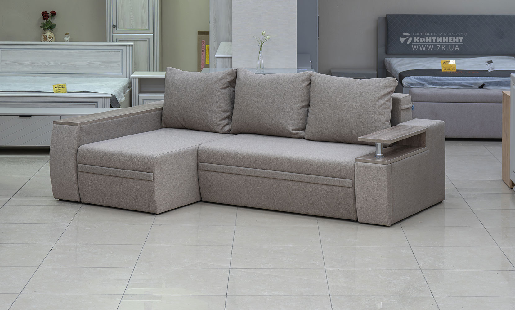 Кутовий диван Атіка NEW в тканині 0 категорії - фото 2