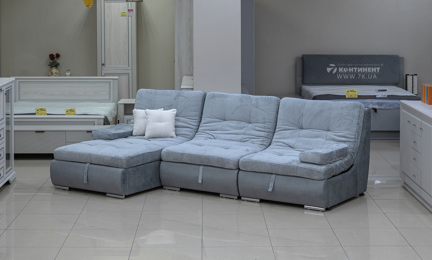 Кутовий диван Бозен 3 в тканині 0 категорії - фото 2 Кутовий диван Бозен 3 в тканині 0 категорії - фото 2