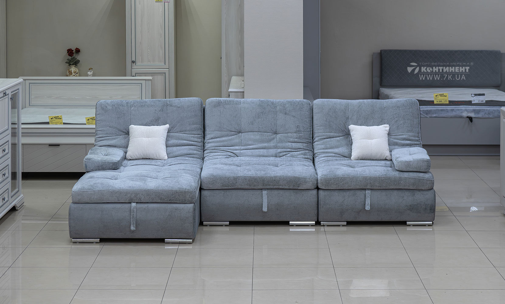 Кутовий диван Бозен 3 в тканині 0 категорії - фото 3 Кутовий диван Бозен 3 в тканині 0 категорії - фото 3