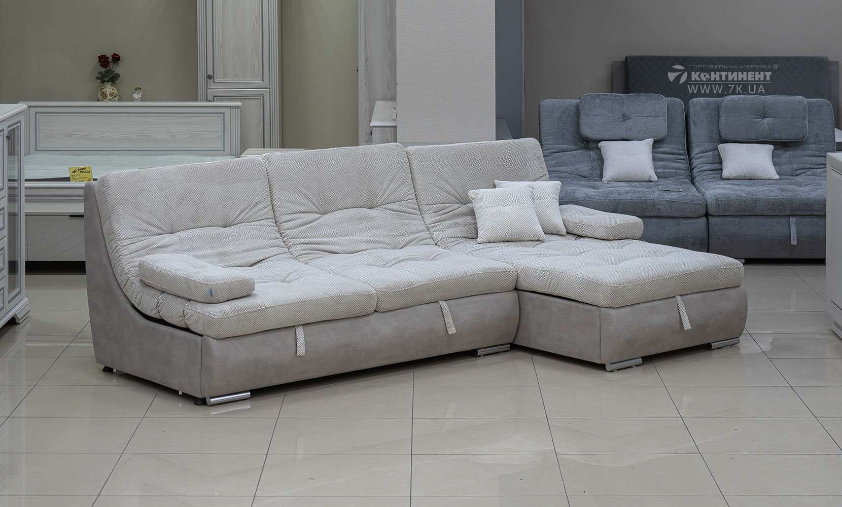 Кутовий диван Бозен lite 3 в тканині 0 категорії - фото 2