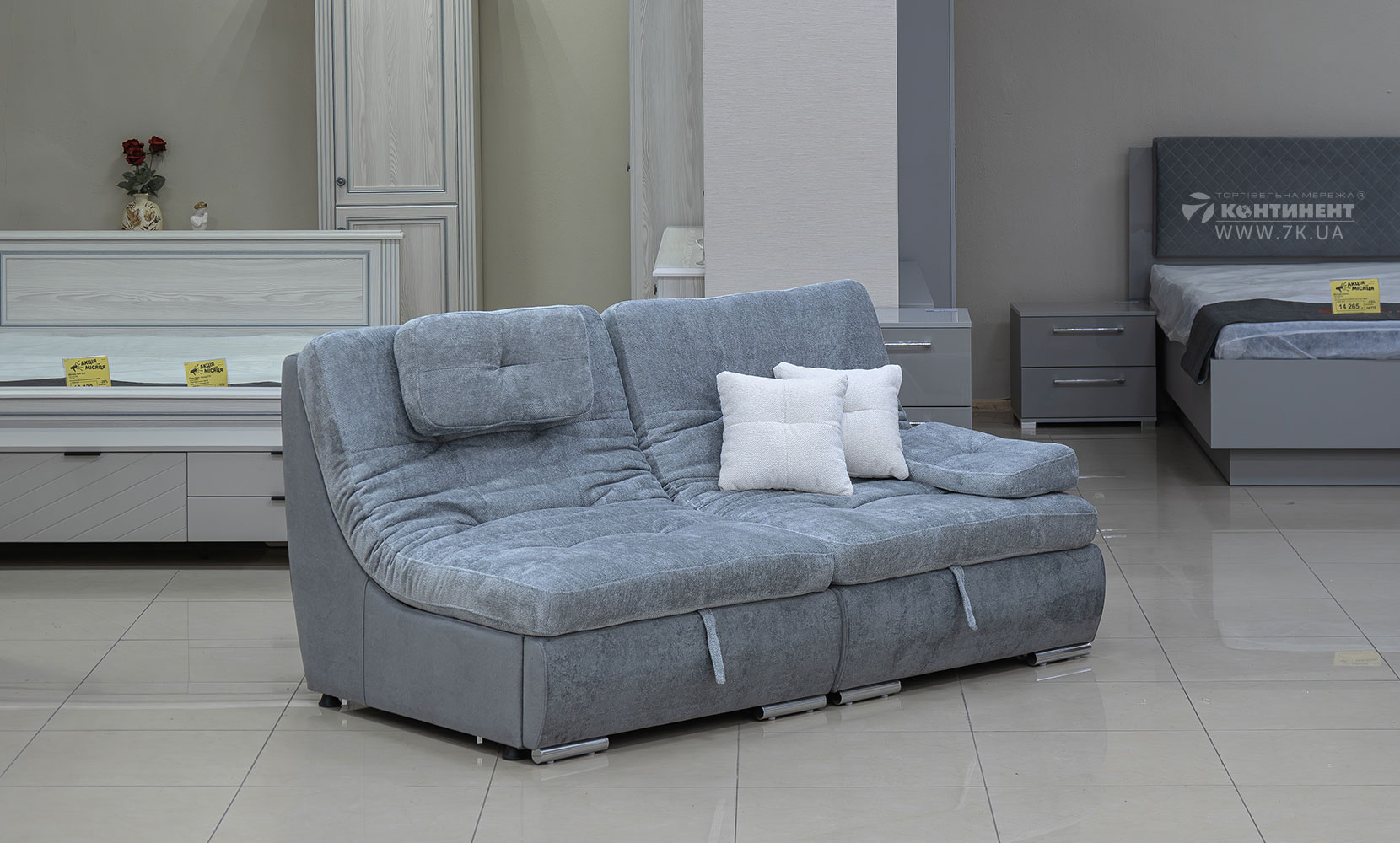 Прямий диван Бозен 2 в тканині 0 категорії - фото 2