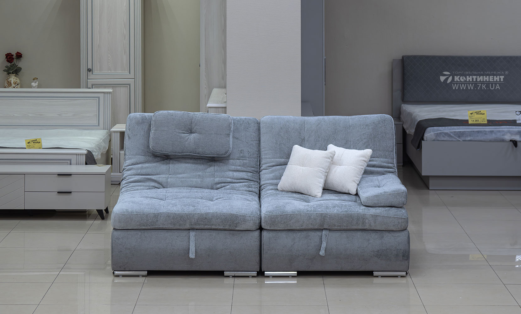 Прямий диван Бозен 2 в тканині 0 категорії - фото 3