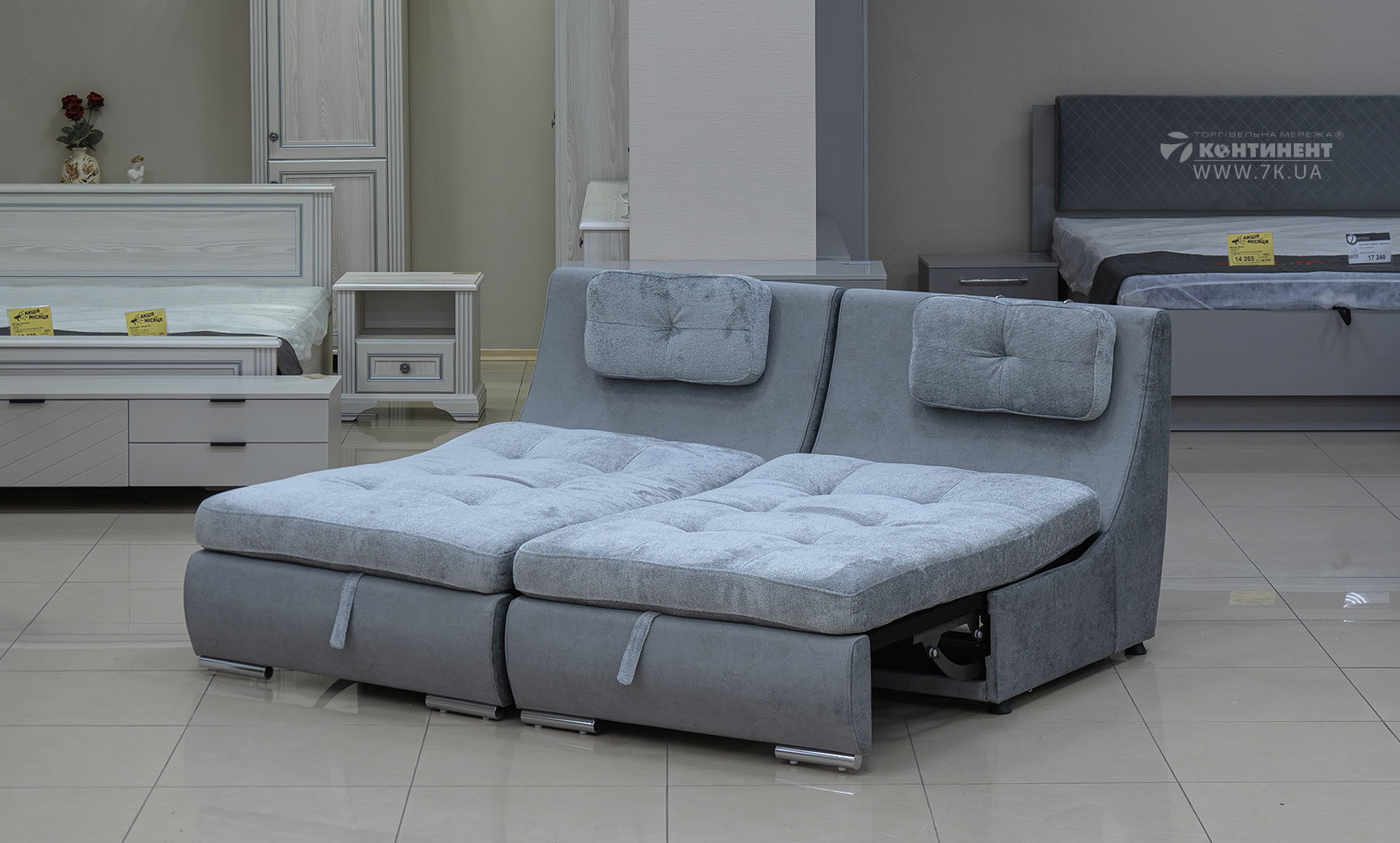 Прямий диван Бозен 2 в тканині 0 категорії - фото 4