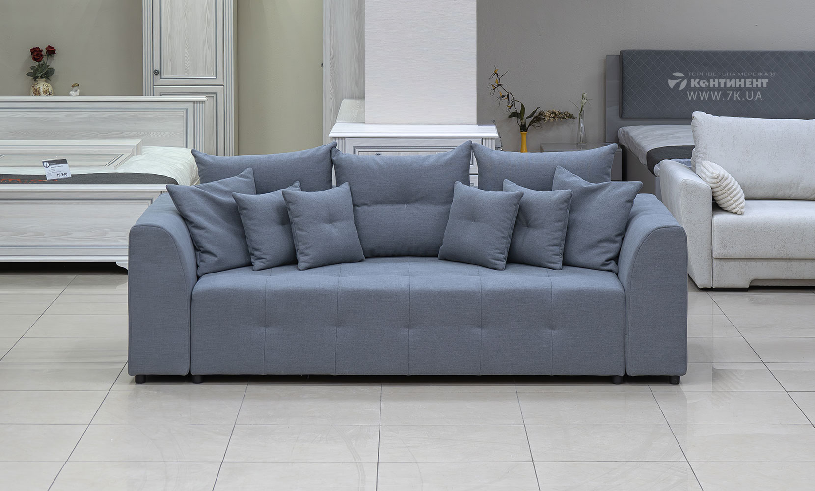 Прямий диван Роял 2 perfect (артекс) grey - фото 2