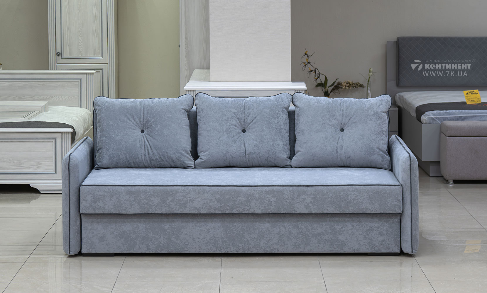 Прямий диван Верона king 8 dove/11 grafit/горіх91 - фото 2 Прямий диван Верона king 8 dove/11 grafit/горіх91 - фото 2