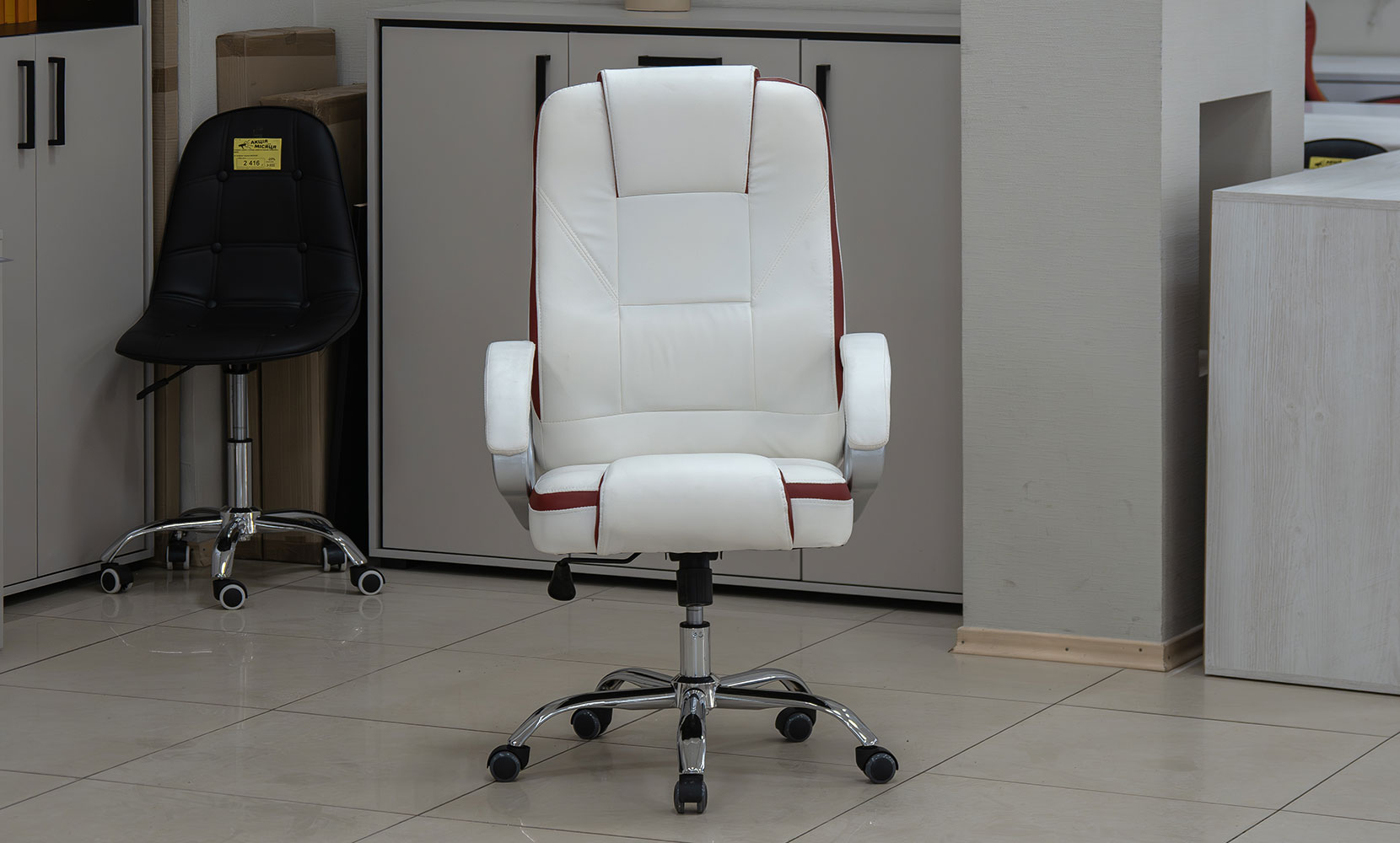 Офісне крісло Стілець офісний Торрент білий - фото 3 Офісне крісло Стілець офісний Торрент білий - фото 3