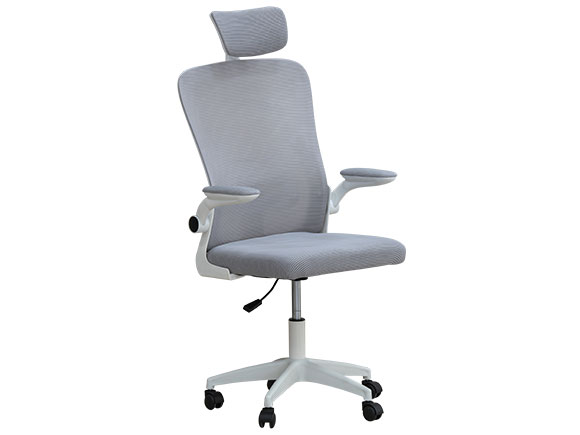 Стілець офісний Аеро сірий/білий