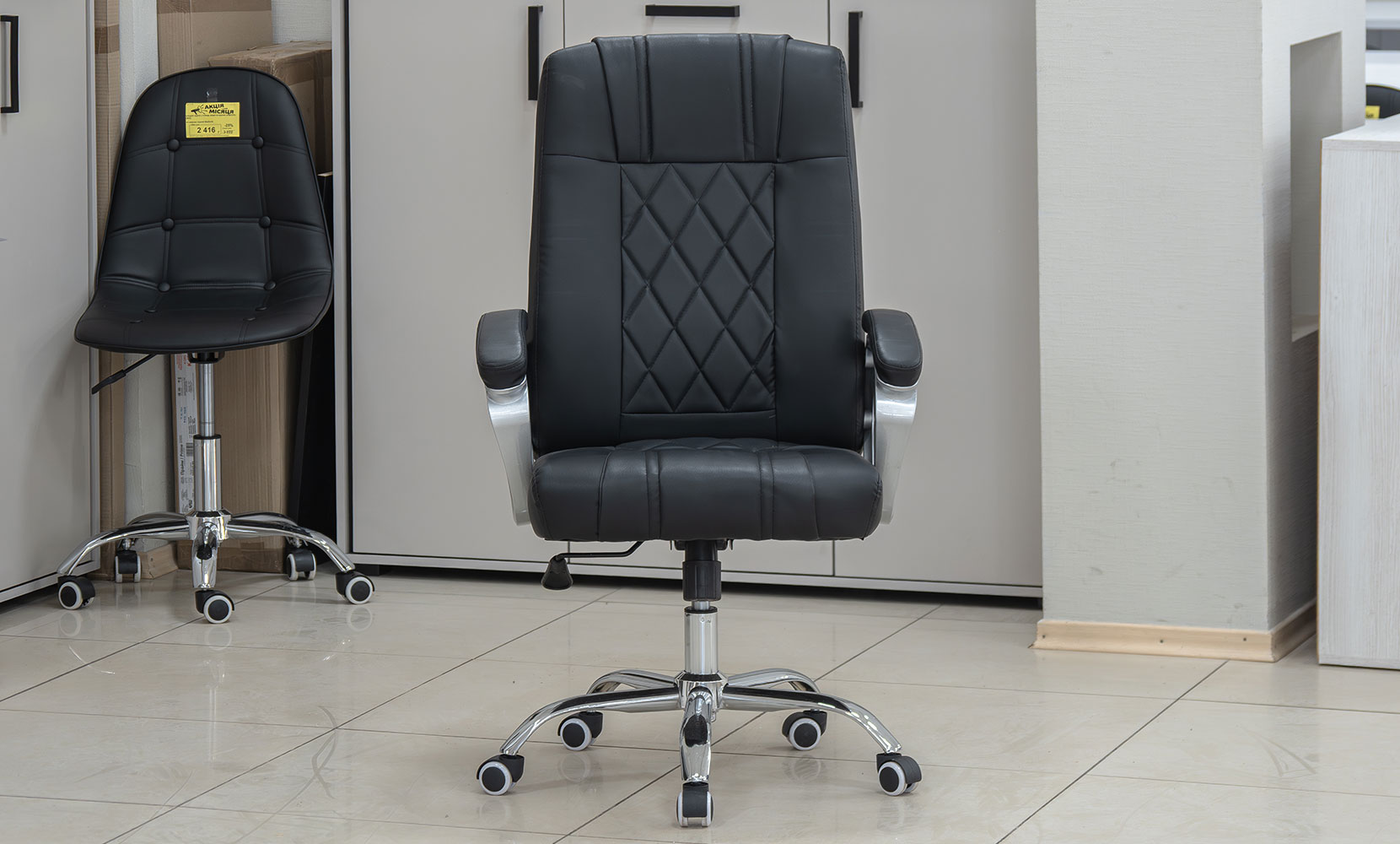 Офісне крісло Стілець офісний Міррор чорний - фото 3