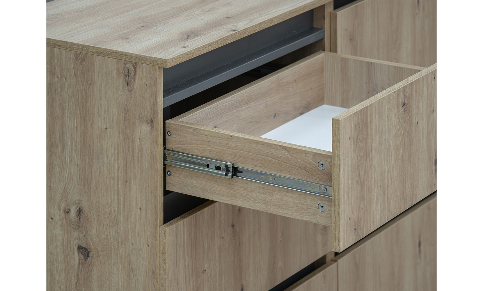 Комод ІДЕЯ комод К760/1600/2х3Ш дуб артизан/сірий графіт - фото 7 Комод ІДЕЯ комод К760/1600/2х3Ш дуб артизан/сірий графіт - фото 7