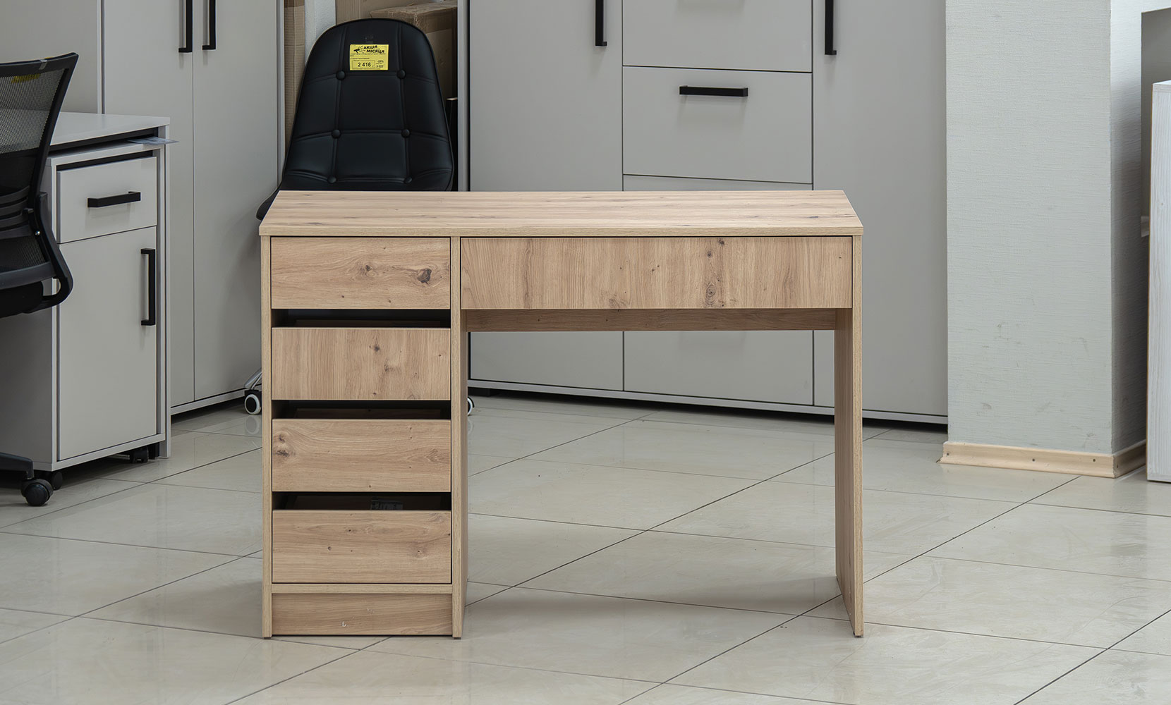 Письмовий та комп'ютерний стіл Профі лівий дуб артизан - фото 3 Письмовий та комп'ютерний стіл Профі лівий дуб артизан - фото 3