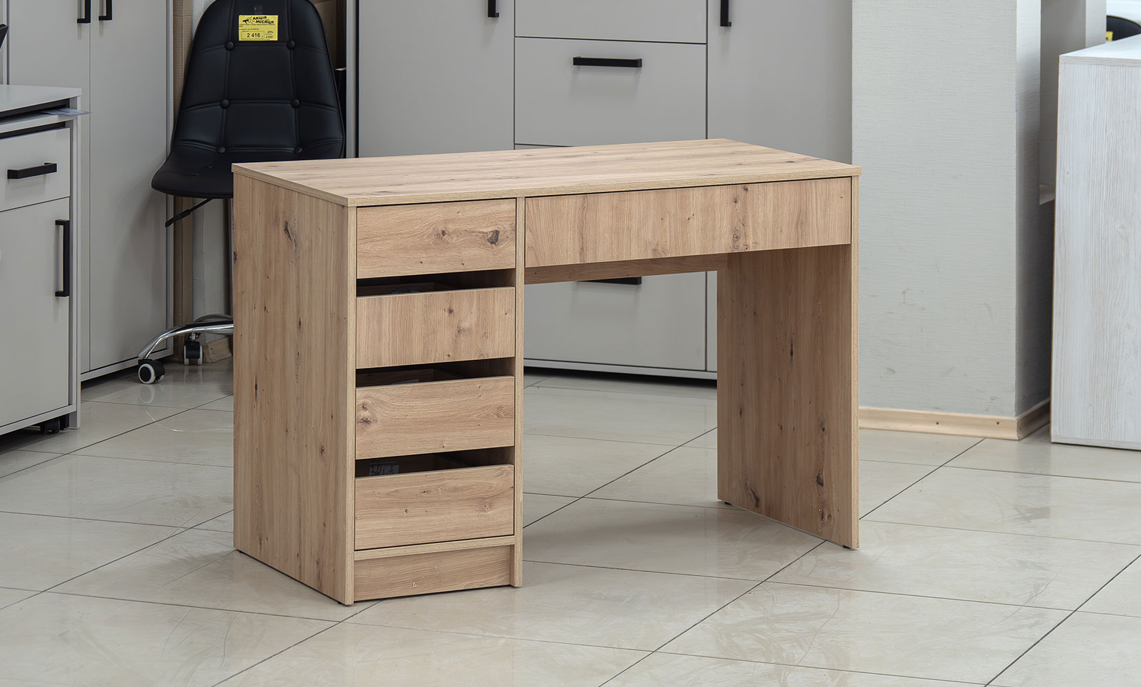 Письмовий та комп'ютерний стіл Профі лівий дуб артизан - фото 2 Письмовий та комп'ютерний стіл Профі лівий дуб артизан - фото 2