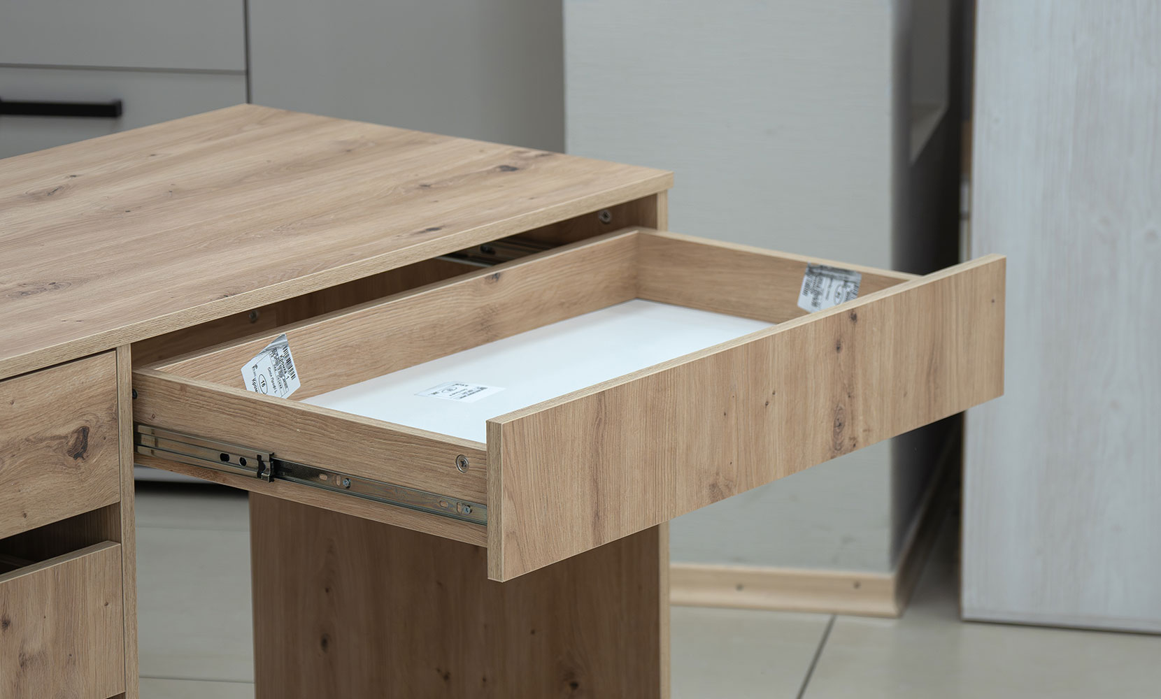 Письмовий та комп'ютерний стіл Профі лівий дуб артизан - фото 5 Письмовий та комп'ютерний стіл Профі лівий дуб артизан - фото 5