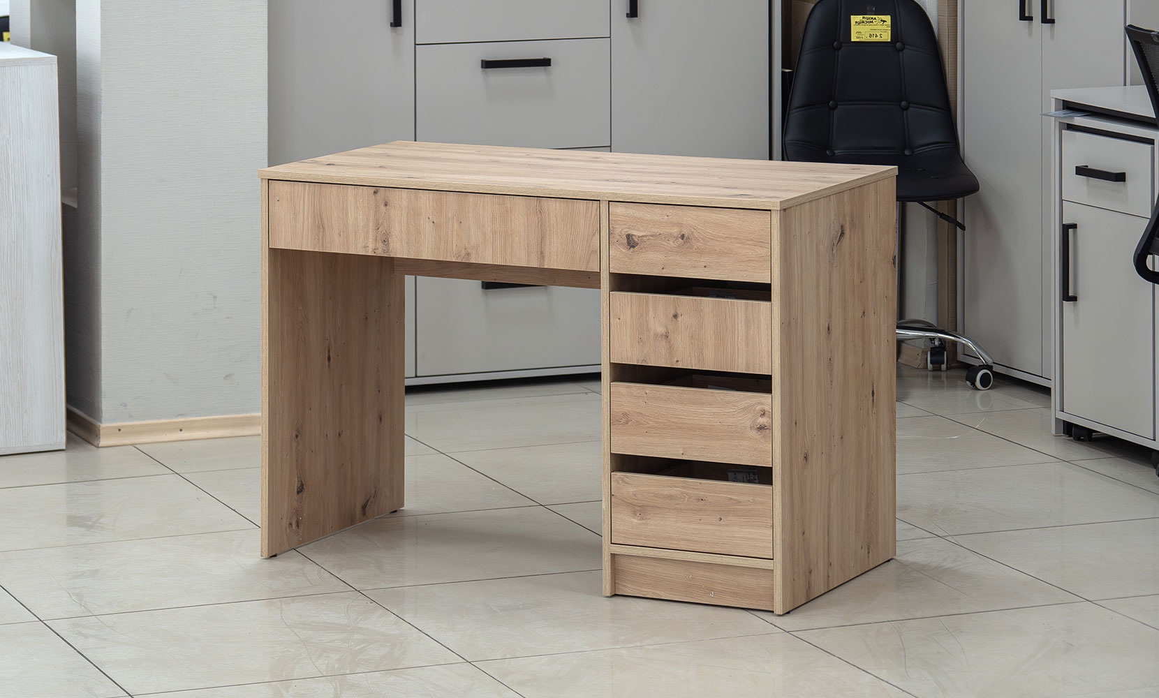 Письмовий та комп'ютерний стіл Профі правий дуб артизан - фото 1