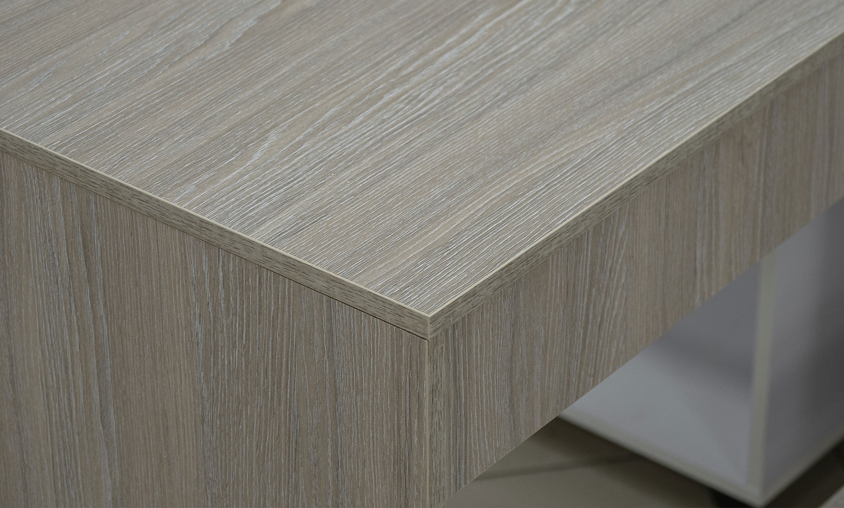 Письмовий та комп'ютерний стіл Стіл офісний кутовий поворотний лівий дуб урбан ойстер/німфея альба - фото 8