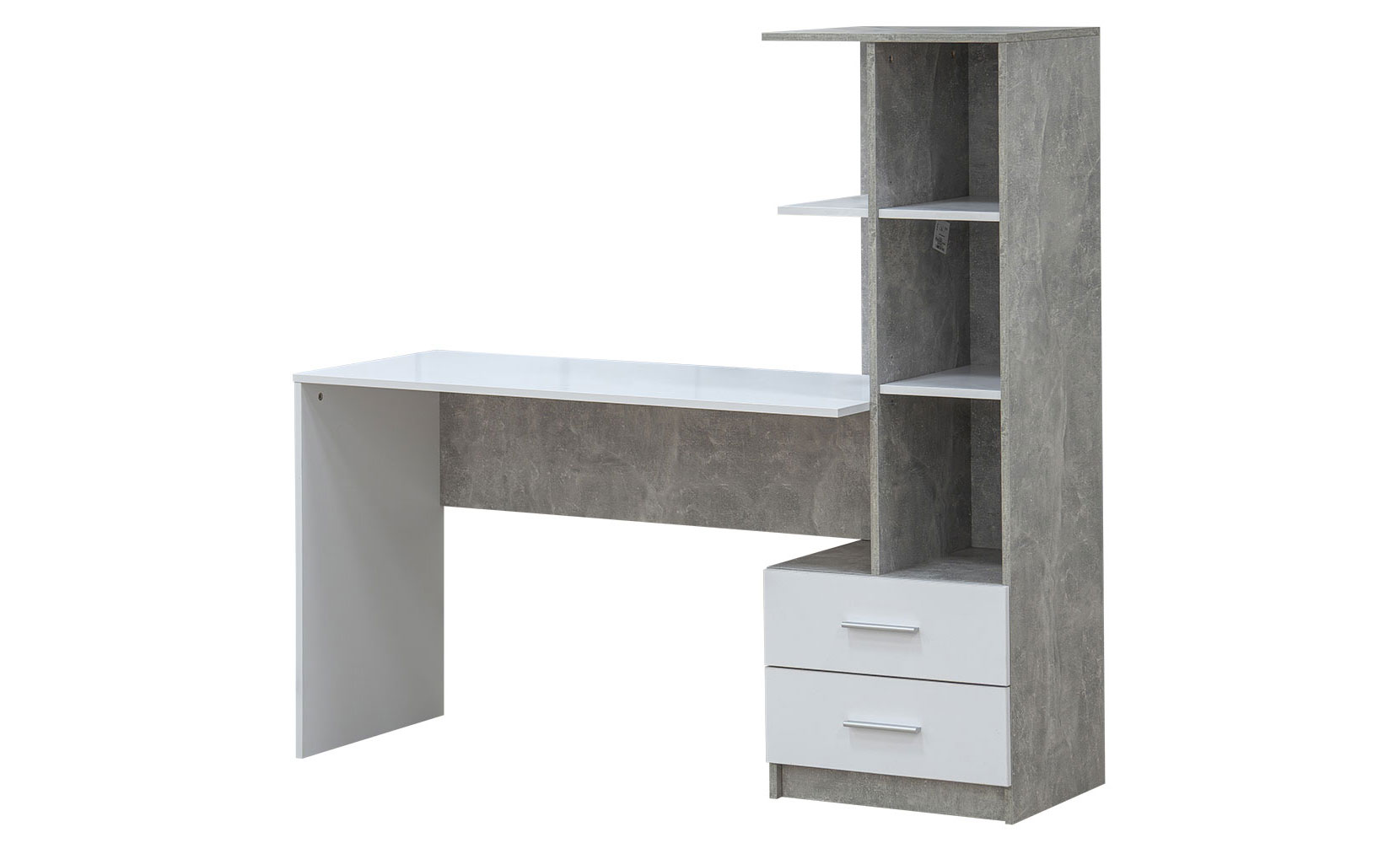 Письмовий та комп'ютерний стіл Флекс NEW правий індастріал/німфея альба - фото 1