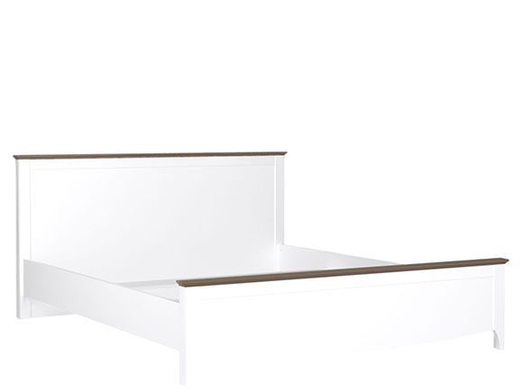 Ліжко Каріна ліжко LOZ 160 без вкладу б/м німфея альба/дуб сонома трюфель