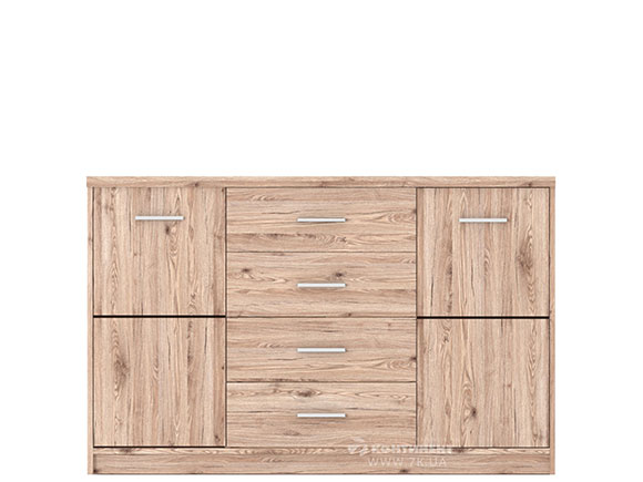 Комод Шанталь комод KOM 2D 4S дуб сан-ремо світлий