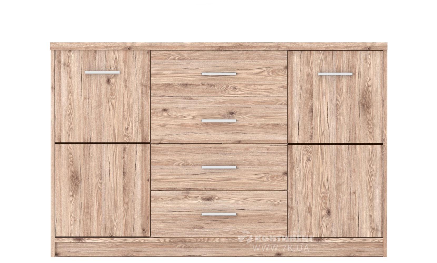Комод Шанталь комод KOM 2D 4S дуб сан-ремо світлий - фото 1