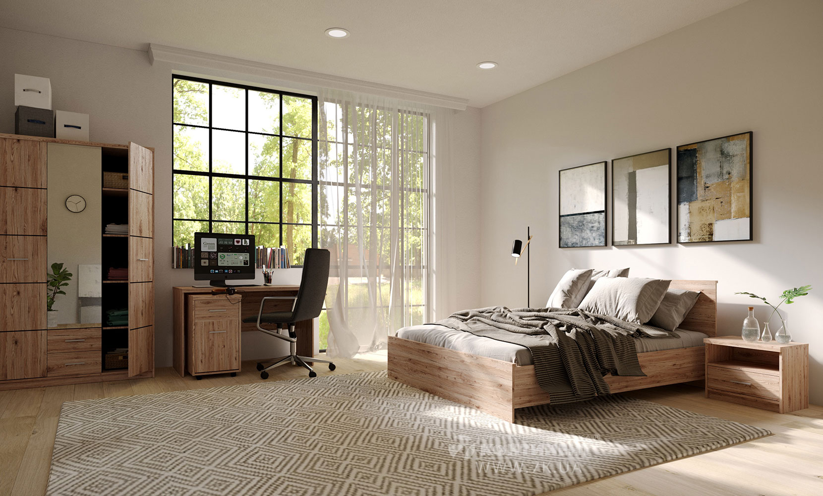 Шафа в дитячу Шанталь шафа SZF 2D дуб сан-ремо світлий - фото 2 Шафа в дитячу Шанталь шафа SZF 2D дуб сан-ремо світлий - фото 2