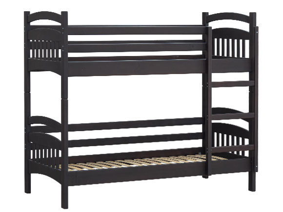 Лаккі ПР 90х200 з вкладом, без шухляд горіх темний