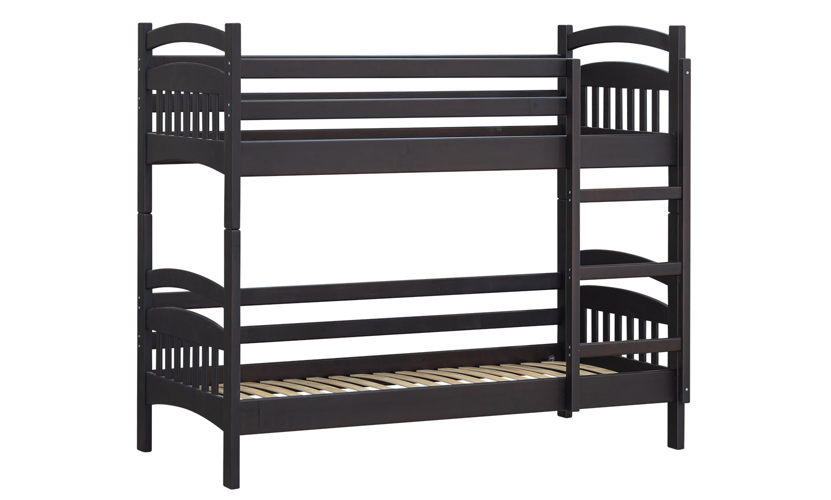 Дитяче ліжко Лаккі ПР 90х200 з вкладом, без шухляд горіх темний - фото 1