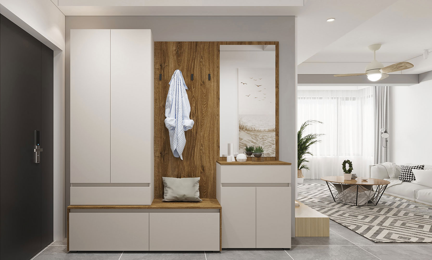 Комод Ансі тумба KOM 2D1S дуб травіата/кашемір - фото 3