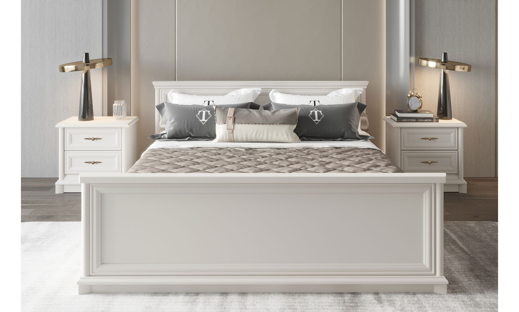 Приліжкова тумба Соната нью тумба приліжкова 2s кашемір - фото 2