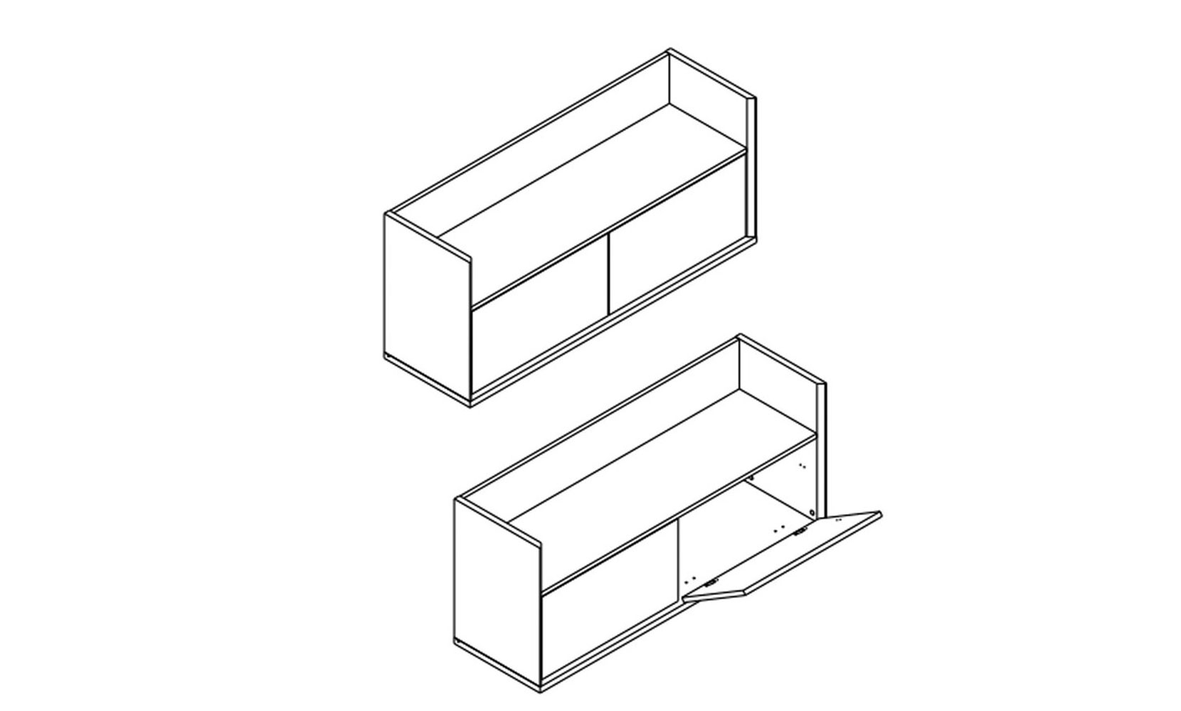 Тумба для взуття Делі передпокій тумба KOM2K ясен сніжний - фото 3