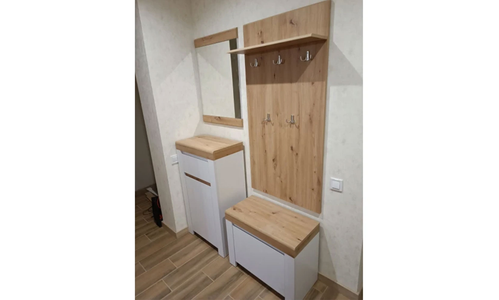 Готові рішення для прихожої Ріко німфеа альба/дуб артизан - фото 2