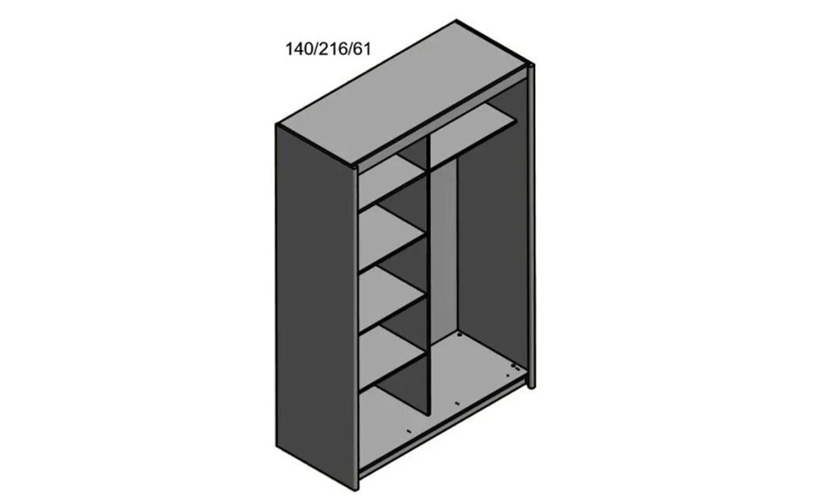 Шафа-купе Маріо 140 дуб тахо - фото 2