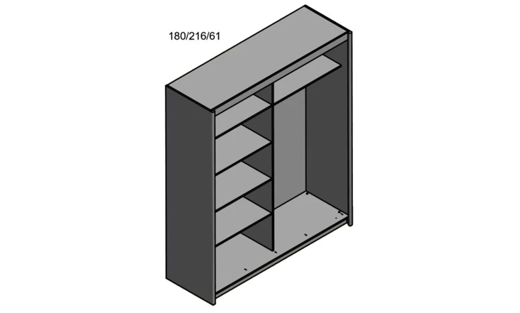 Шафа-купе Маріо 180 дуб тахо - фото 2