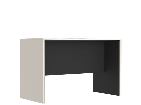 Письмовий та комп'ютерний стіл Прайм стіл приставний BIU 120 60 Кашемір/Чорний