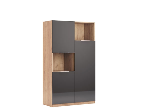 Шафа в дитячу Луна Джуніор LN-105 Пенал 3дв дуб крафт/ мат лава