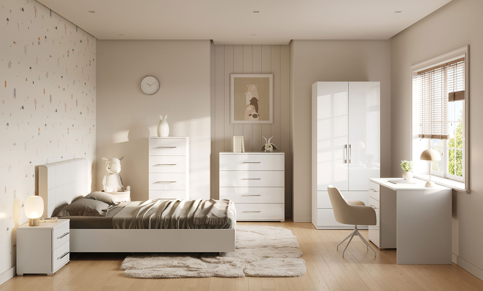 Комод Фемелі Джуніор FM-174 комод 4шх глянець білий - фото 3