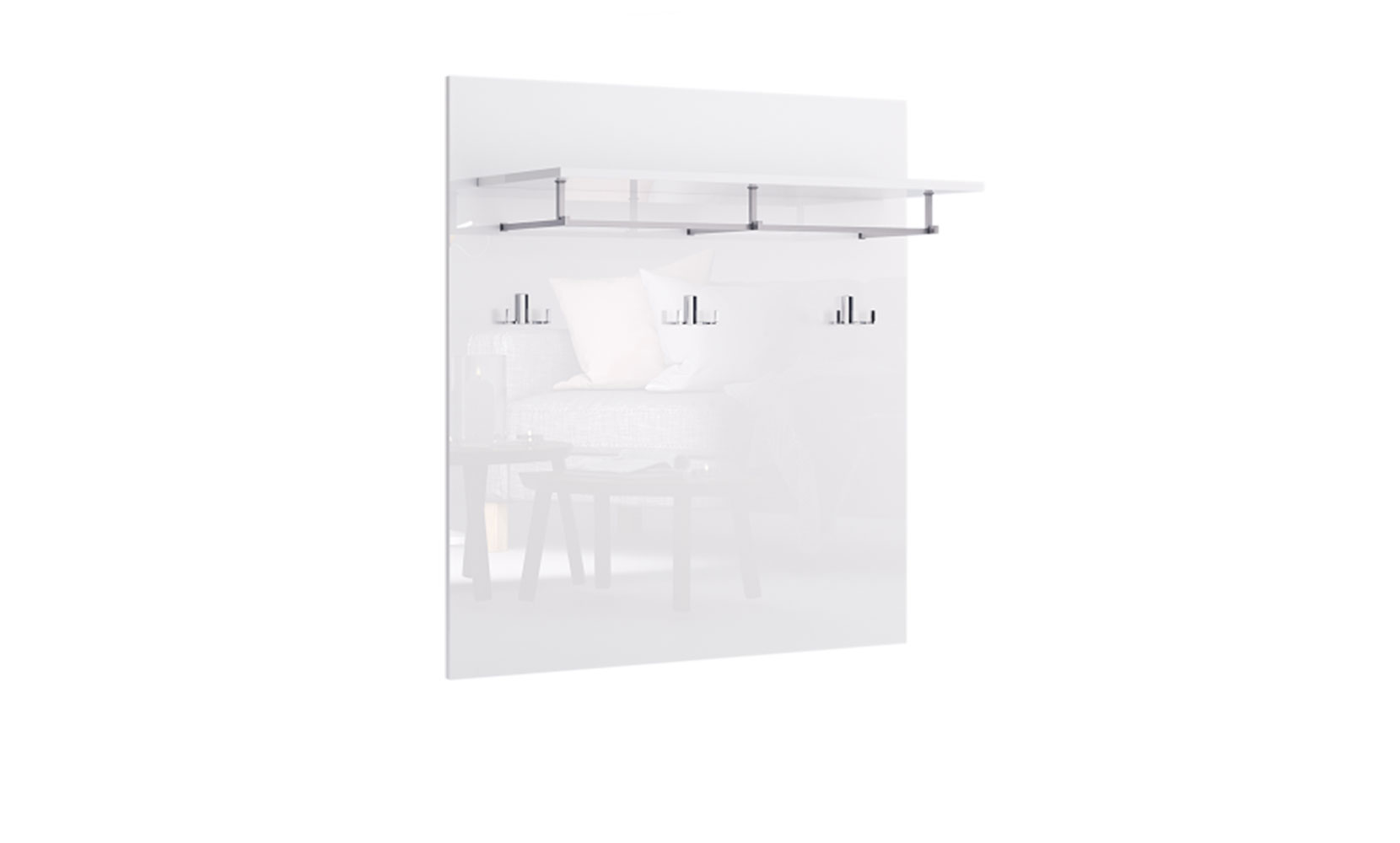 Вішак Аманда AN-90 вішалка Глянець білий - фото 1