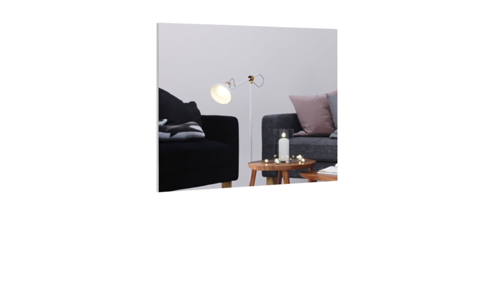 Дзеркало Аманда AN-800 Дзеркало глнець білий - фото 1