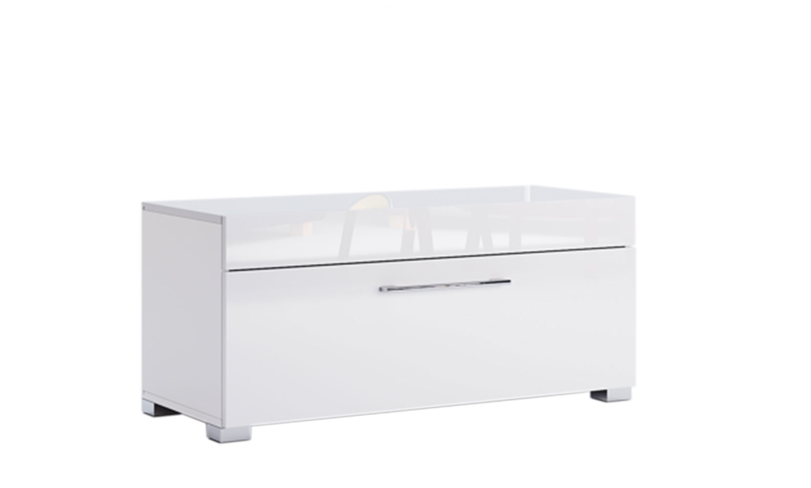 Тумба для взуття Аманда AN-51 тумба 1дв глянець білий - фото 1 Тумба для взуття Аманда AN-51 тумба 1дв глянець білий - фото 1