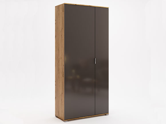 Луна LN-121 шафа 1дв б/дзеркала лава/дуб крафт